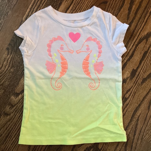 Pair of sea theme / seahorse shirts - Picture 5 of 7
